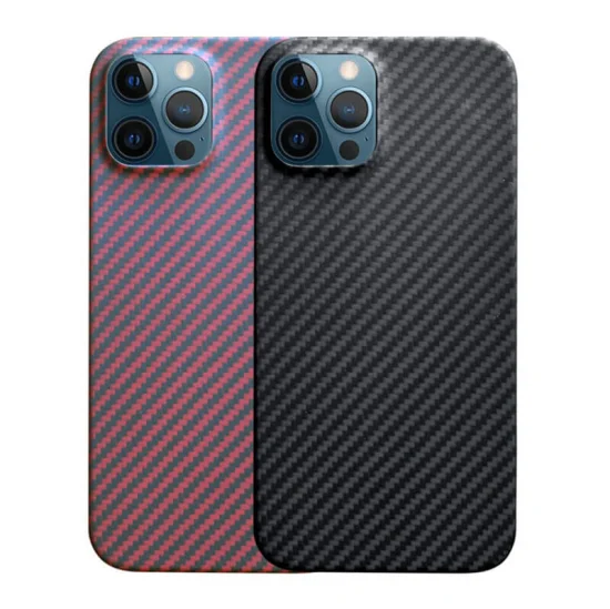 Real Kevlar Carbon Fiber Mobile Phone Case Suitable for iPhone12 PRO Max Mobile Phone Half Pack Ultra