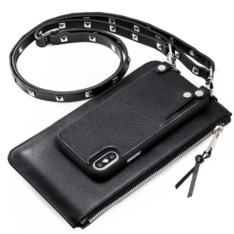 Al997 Purse Lanyard Wholesale Customizable Crossbody Wallet Luxury Custom Cases Leather Waterproof Cell Designer Mobile Phone Bag Case