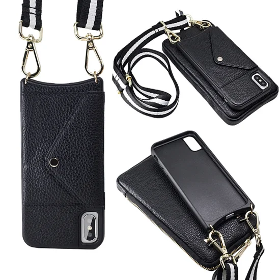 Al997 Purse Lanyard Wholesale Customizable Crossbody Wallet Luxury Custom Cases Leather Waterproof Cell Designer Mobile Phone Bag Case